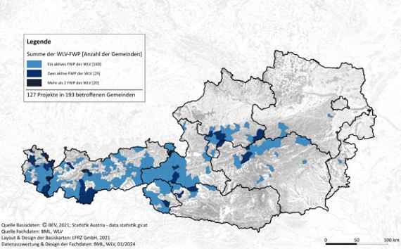 Aktive FWP der WLV pro Gemeinde