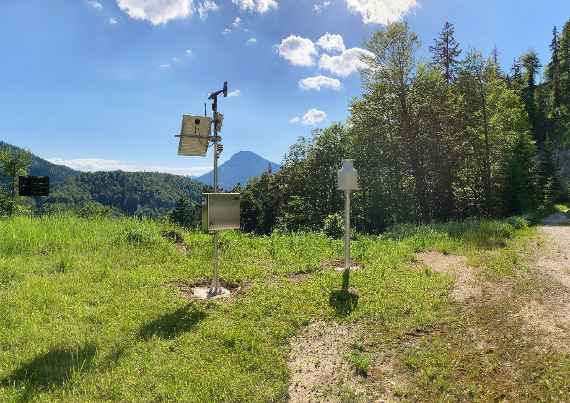 Wetterstationen im Modelleinzugsgebiet Rindbach