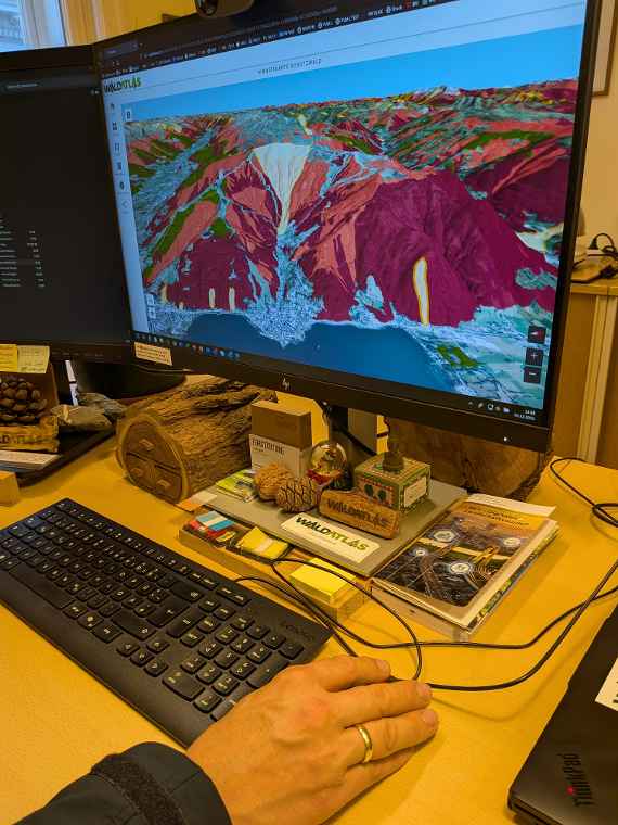 Waldatlas 3D - Handhabung mit der Maus