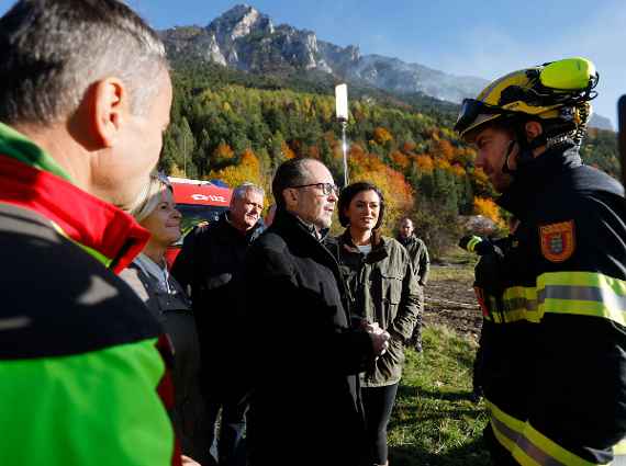 Waldbrand in Hirschwang 