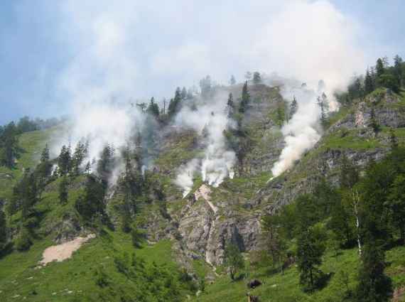 Waldbrand in Gimbach