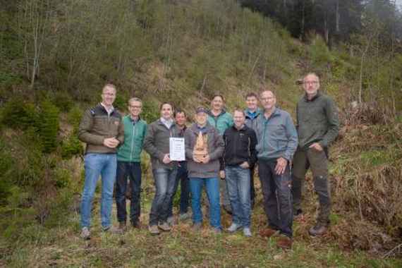 Helvetia-Schutzwaldpreis für das Projekt Ludescher Frassenwald