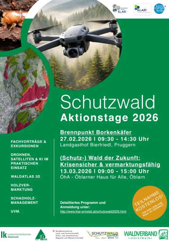 Schutzwaldaktionstage KLAR! 2026