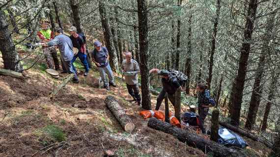 Projektgruppe Bergauf im Wald