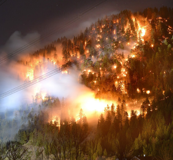 Großer Waldbrand bei Pinswang