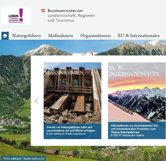 Homepage Naturgefahren