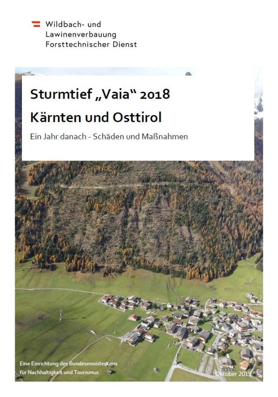 Sturmtief „Vaia“ 2018 in Kärnten und Osttirol: Ein Jahr danach - Schäden und Maßnahmen
