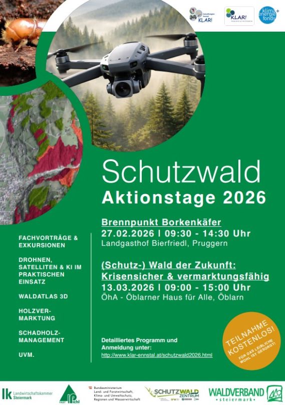 Programm_KLAR!_Schutzwald-Aktionstage 2026