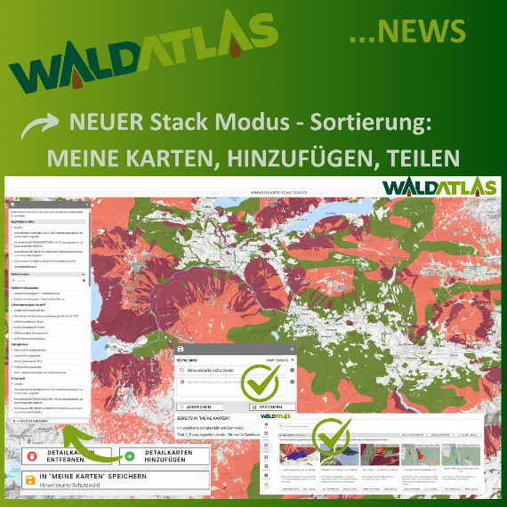Stack-Modus - neue Funktionen im WALDATLAS