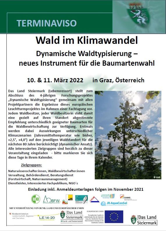 Terminaviso_Dynamische Waldtypisierung Steiermark