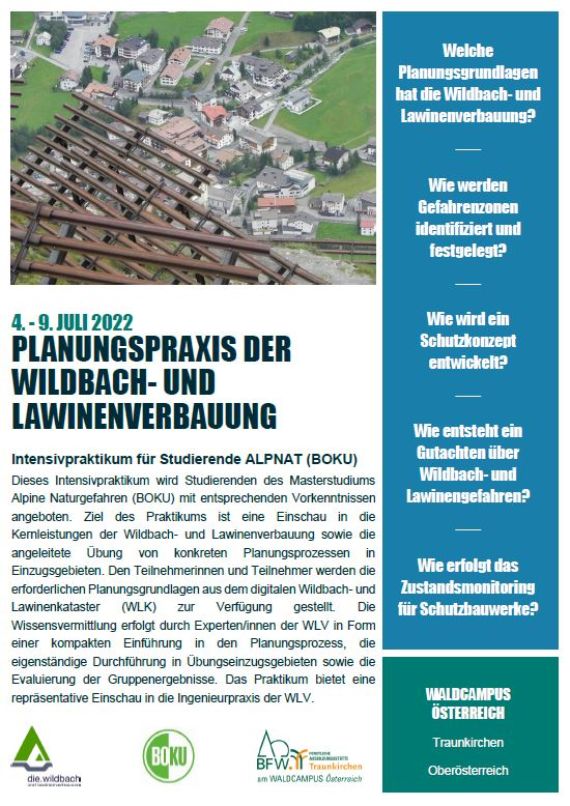 Intensivpraktikum WLV für AlpNat_Waldcampus_AT_Traunkirchen