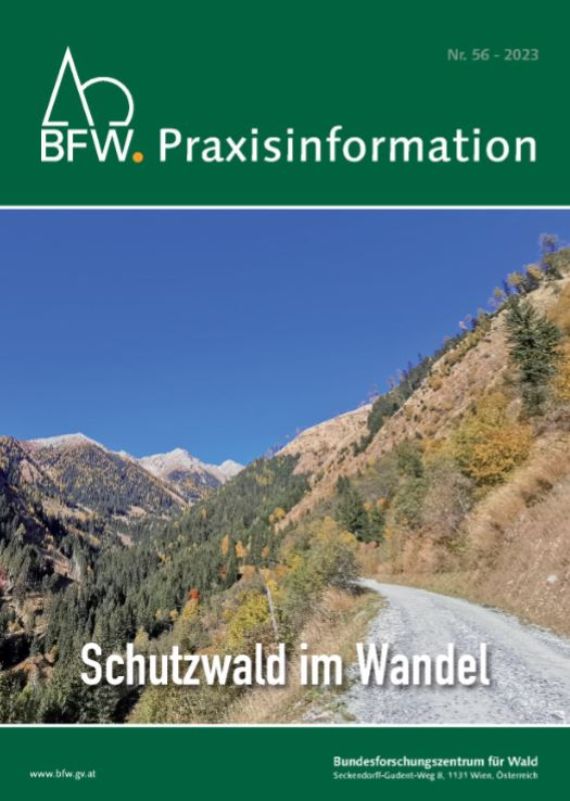 BFW-Praxisinformation Nr. 56-2023: Schutzwald im Wandel