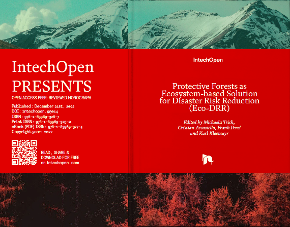 Buchcover: Protective Forests as Ecosystem-based Solution for Disaster Risk Reduction (Eco-DRR)