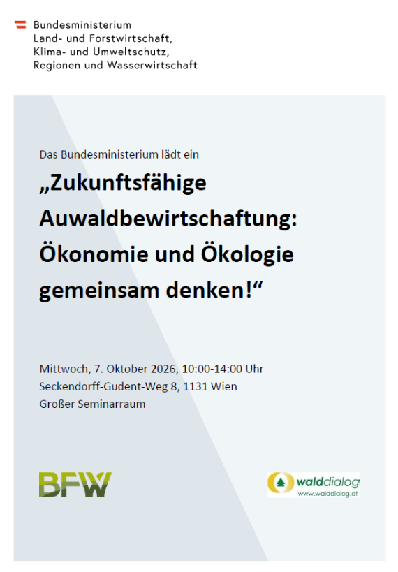 Tagung „Zukunftsfähige Auwaldbewirtschaftung: Ökonomie und Ökologie gemeinsam denken!“