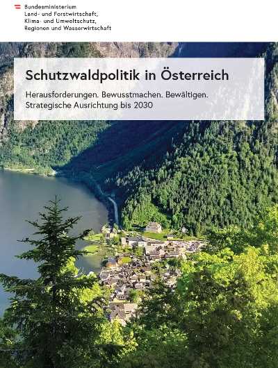 Broschüre Schutzwaldpolitik in Österreich - Titelseite