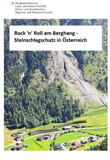 Broschüre Rock ‘n‘ Roll am Berghang - Steinschlagschutz in Österreich 